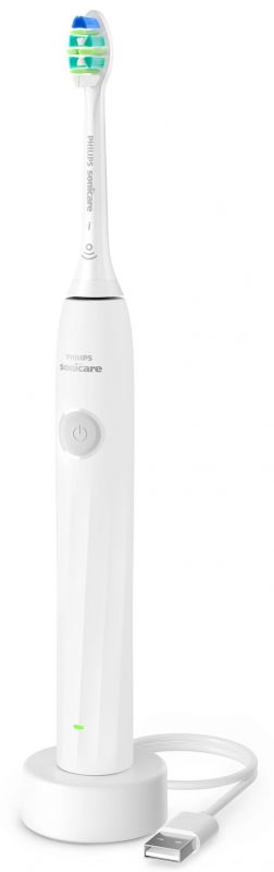 Щітка зубна електр. Philips, Sonicare 2100, насадок-1, 2 рівні інтенсивності, білий