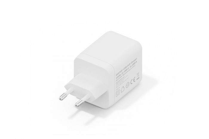 Зарядний пристрій DIGITUS GaN 2хUSB-C, 1хUSB-A, 100W