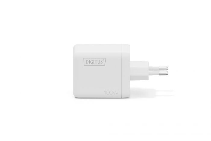 Зарядний пристрій DIGITUS GaN 2хUSB-C, 1хUSB-A, 100W