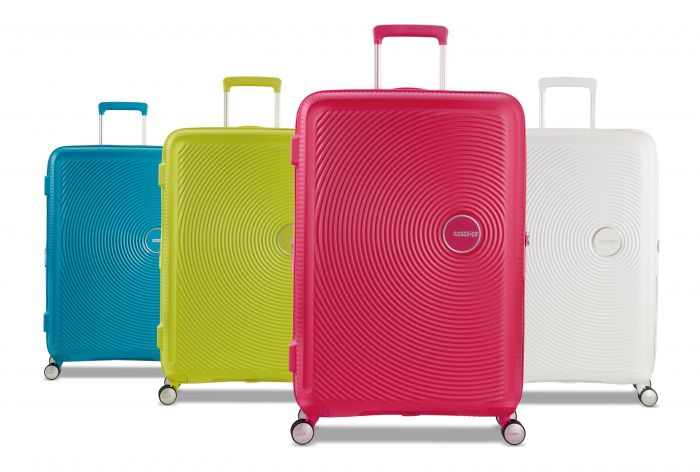 Валіза American Tourister, Soundbox, поліпропілен, мала, 55см, 35.5/41л, TSA, 4 колеса, EXP, чорний