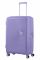 Валіза American Tourister, Soundbox, поліпропілен, велика, 77см,  97/110л, TSA, 4 колеса, EXP, лавандовий