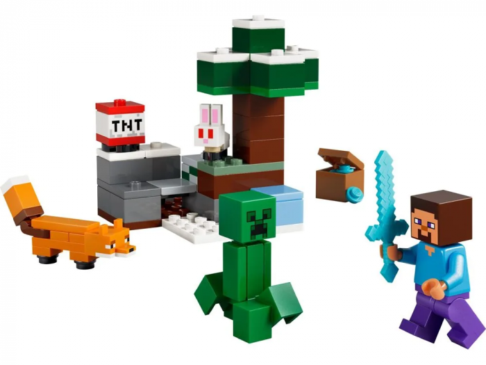 Конструктор LEGO Minecraft Пригоди Стіва в тайзі