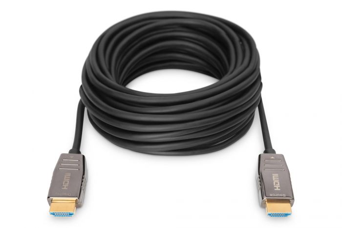 Кабель DIGITUS HDMI UHD 8K, AOC hybrid-fiber, type A M/M, 10м, чорний