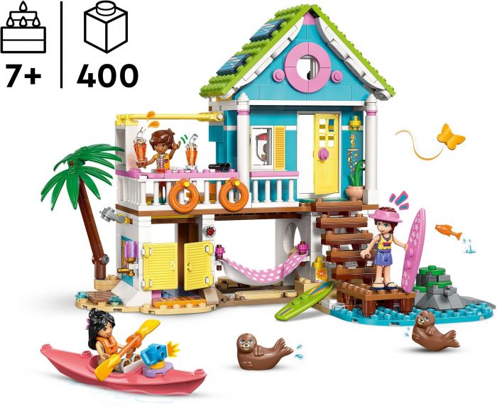 Конструктор LEGO Friends  Пляжний будиночок з морськими котиками