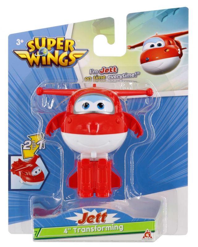 Ігрова фігурка-трансформер Super Wings Transforming Джетт (Jett), 10см