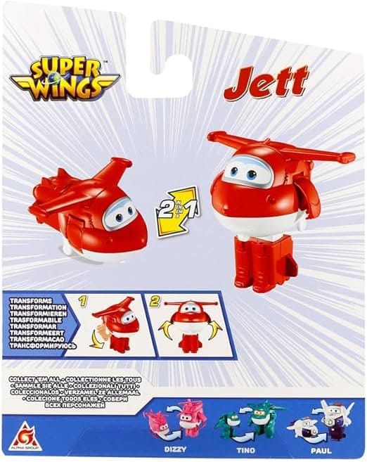 Ігрова фігурка-трансформер Super Wings Transforming Джетт (Jett), 10см