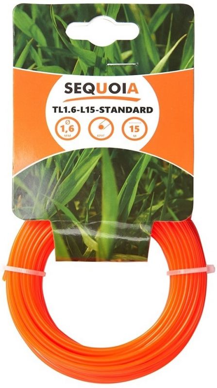 Ліска косильна SEQUOIA TL1.6-L15-Standard 1.6мм 15м кругла