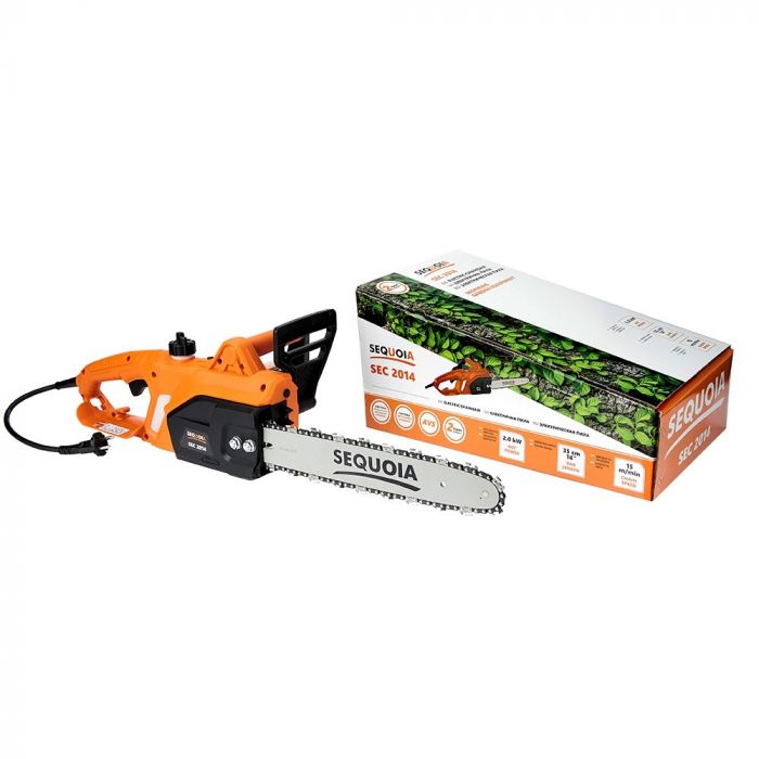 Пила ланцюгова мережева SEQUOIA SEC2014 2.0кВт шина 35см 3/8' 1.3мм 7000об/хв 4.0кг