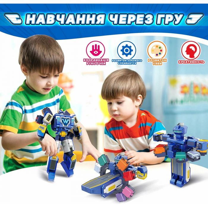 Ігровий набір Super Wings Transforming Всесвітній космодром 3в1
