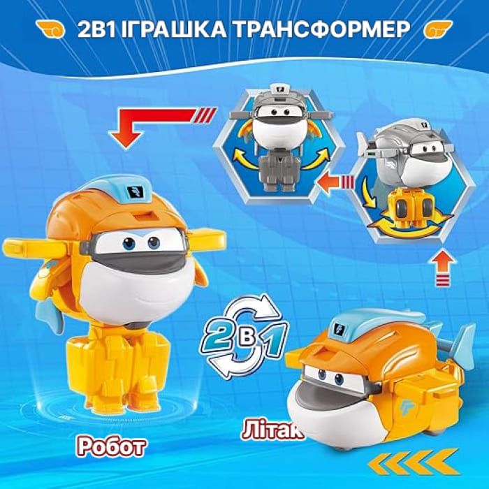 Ігрова фігурка-трансформер Super Wings Transform-a-Bots Такі (Taki), 5см