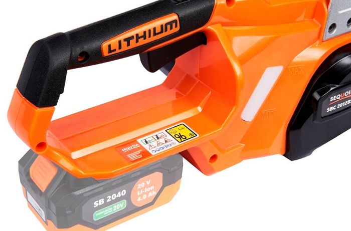 Пила ланцюгова акумуляторна SEQUOIA SBC2012BS 20В шина 30см 1/4" 6.0м/с 3.2кг без АКБ та ЗП