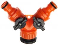 Конектор для шланга SEQUOIA SWC1234DT роздільник двоклапанний 1/2'-3/4' пластик 0.06кг