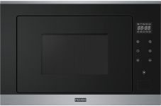 Мікрохвильова піч Franke вбудовувана, 25л, 900Вт, гриль, дисплей, сенсорн, чорне скло+нерж