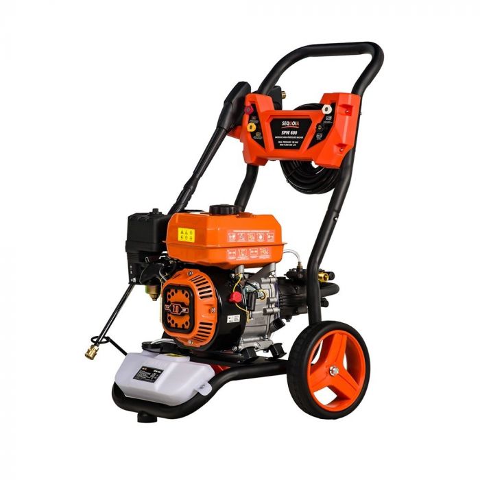 Мінімийка високого тиску бензинова SEQUOIA SPW600 5220Вт 190бар 600л/год шланг 8м 26.0кг