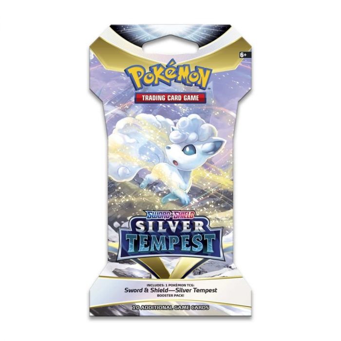 Колекційна карткова гра Pokemon: Silver Tempest Sleeved, бустер пак (1 шт)