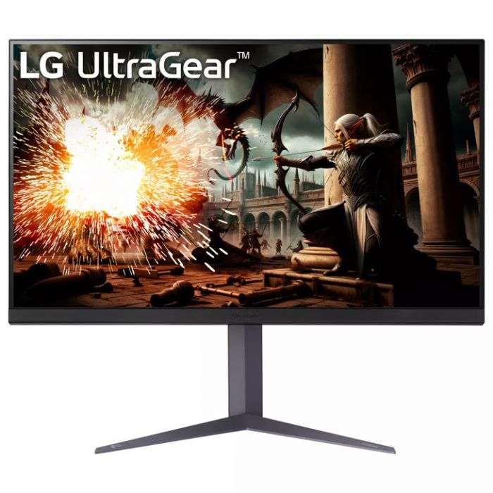 Монітор LG 31.5" 32GS75Q-B 2xHDMI, DP, Audio, IPS, 2560x1440, 180Hz, 1ms, sRGB 99%, G-SYNC, FreeSync, Pivot, HDR400