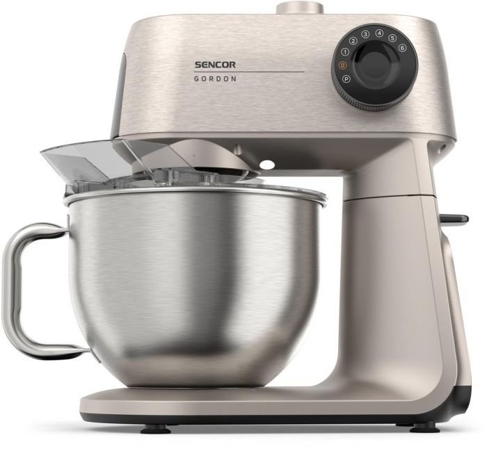 Кухонна машина Sencor Gordon, 1500Вт, чаша-метал, корпус-метал, насадок-20, метал