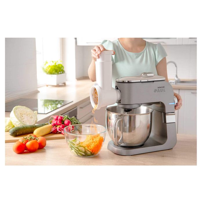 Кухонна машина Sencor Paul 1 1700Вт, чаша-метал, корпус-метал/пластик, насадок-20, метал