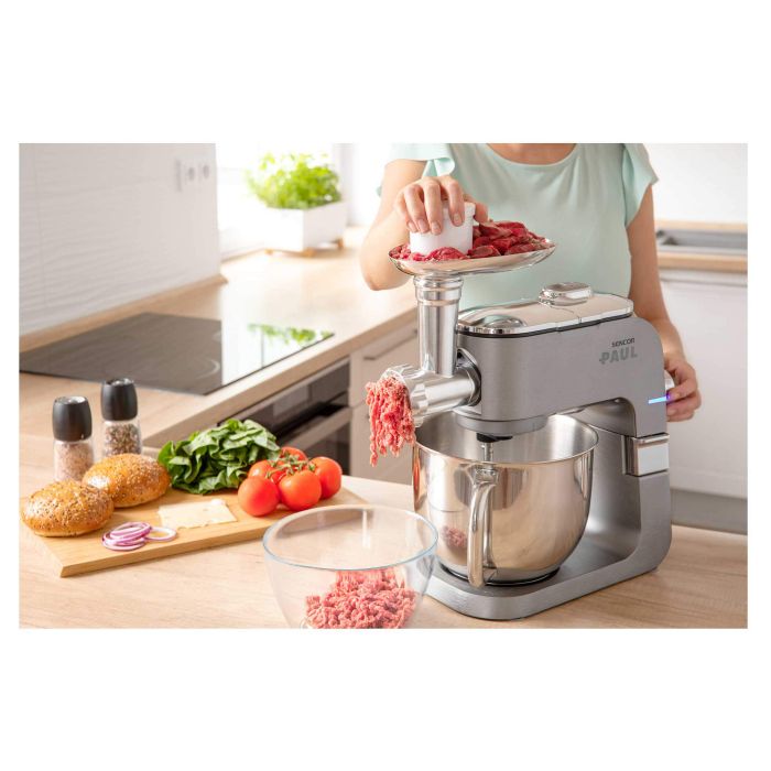 Кухонна машина Sencor Paul 1 1700Вт, чаша-метал, корпус-метал/пластик, насадок-20, метал