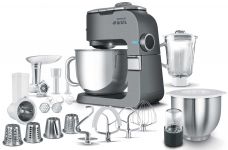 Кухонна машина Sencor Paul 1 1700Вт, чаша-метал, корпус-метал/пластик, насадок-20, метал