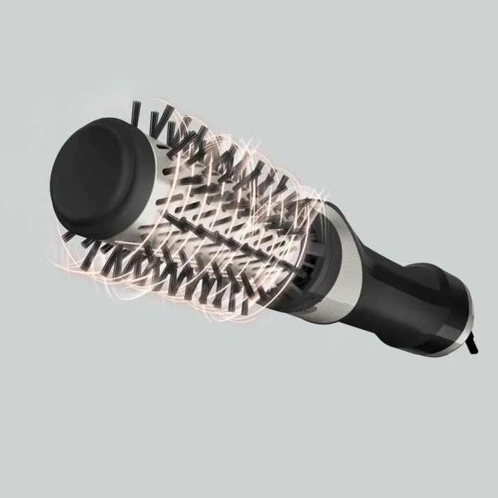 Фен-щітка Rowenta Brush Active, 1000Вт, 3 режими, іоніз-я, хол. обдув, оберт. насадка, 3 насадки, кераміка, чорний