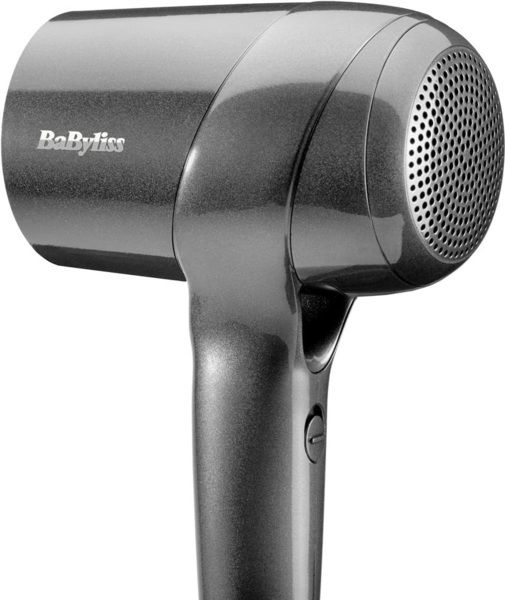 Фен Babyliss Titanium Shine, 1600Вт, 3 режими, іонізація, хол. обдув, 2 насадки, темно-сірий