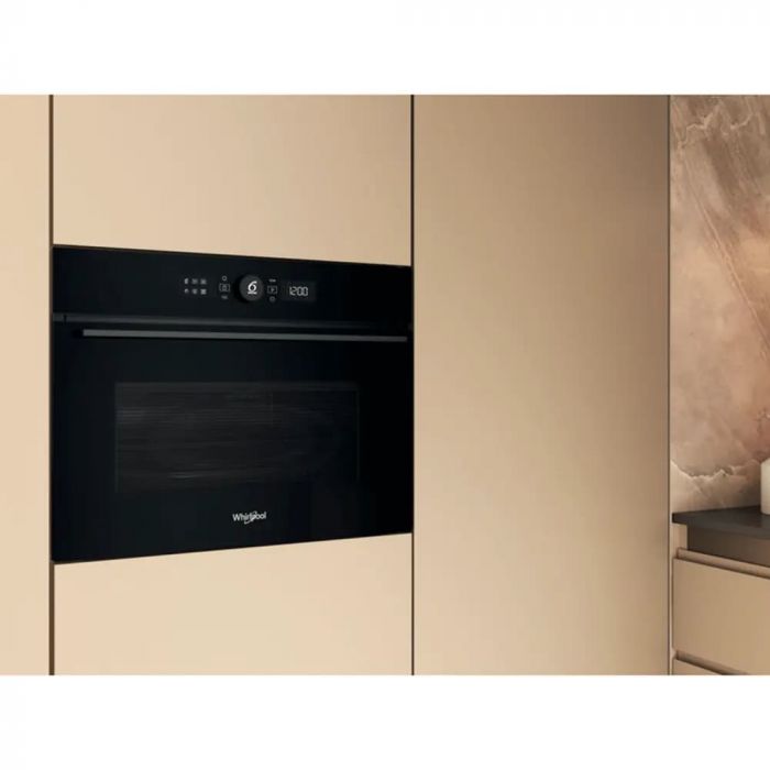 Духова шафа Whirlpool електрична компактна, 40л, дисплей, конвекція, ф-ція мікрохвиль, чорний