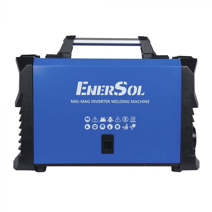 Зварювальний напівавтомат інверторний EnerSol EWM-160AMDS-SP (дріт до 1мм + електрод до 5мм) 20-160А 7.2кВт 160-260В 11.2кг