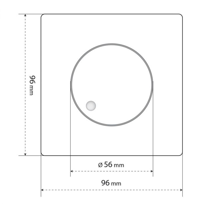 Терморегулятор Navin EH84BM-16A 5...35 °C для теплої підлоги механічний накладний дротовий датчик 16A 230В чорний