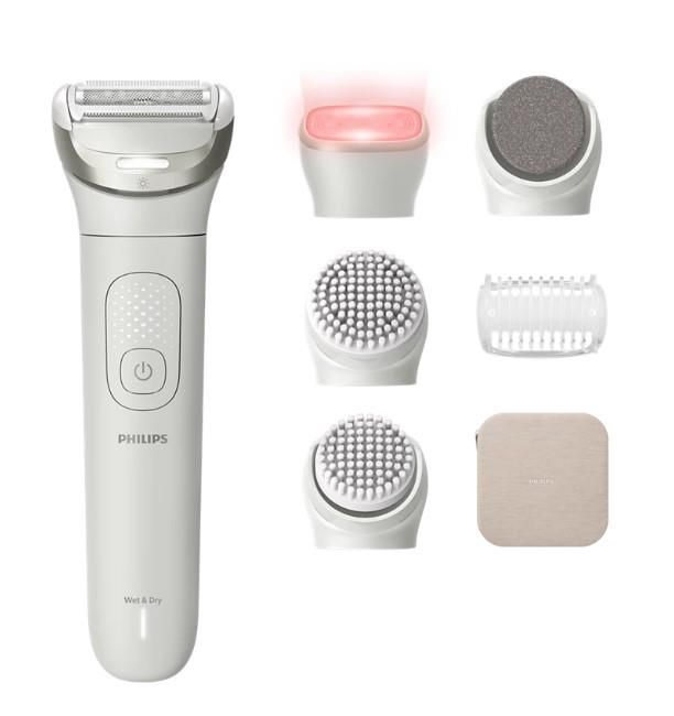 Епілятор Philips Series 9900 дисковий, аккумул., пінцет.-32, волог.+сух., насадок-6, футляр, білий
