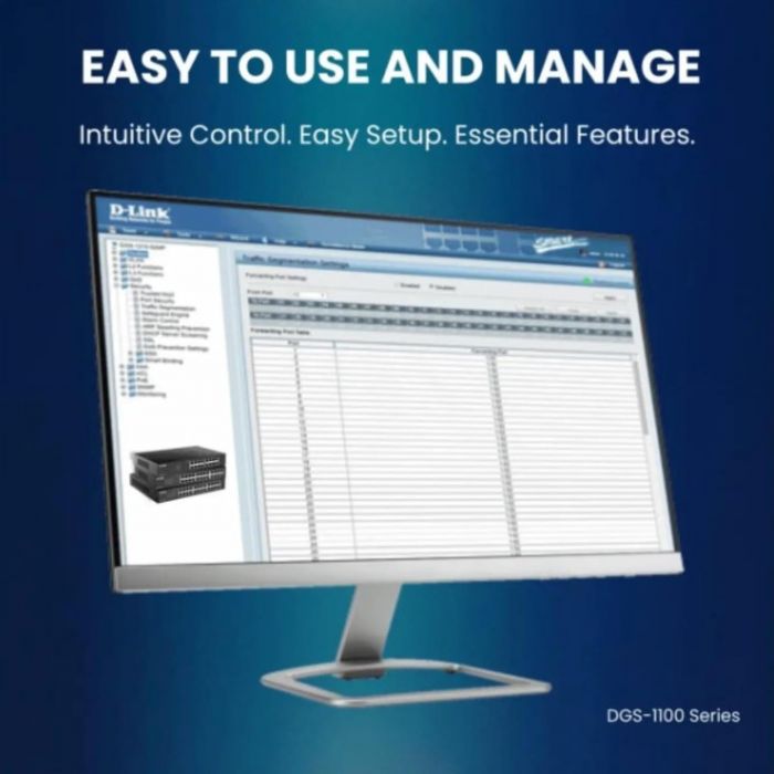 Комутатор D-Link DGS-1100-24V2 24xGE, EasySmart