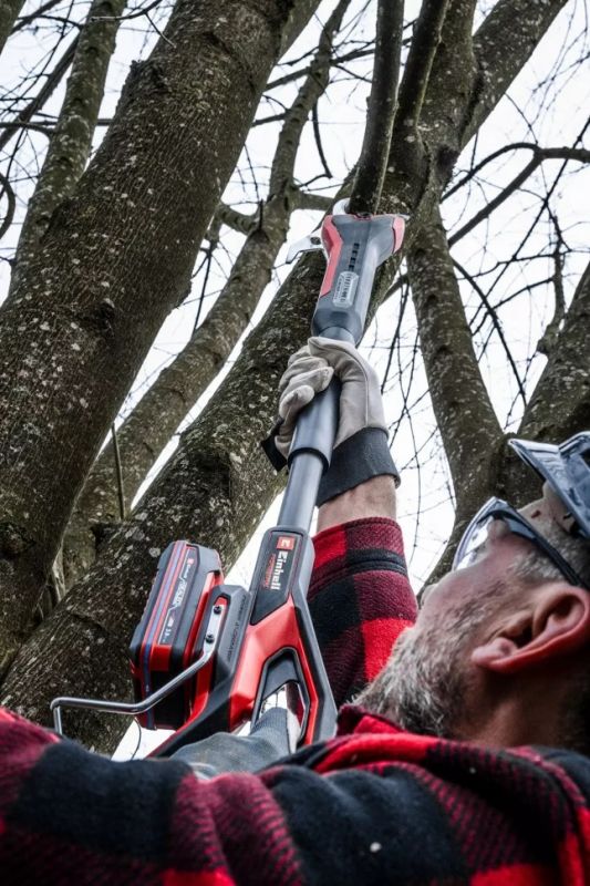 Секатор телескопічний акумуляторний Einhell Professional GP-LS 18/35 Li BL-Solo 18В товщ. 25/35мм сталь SK5 телескопічна штанга1-1.6м 1.6кг без АКБ та ЗП