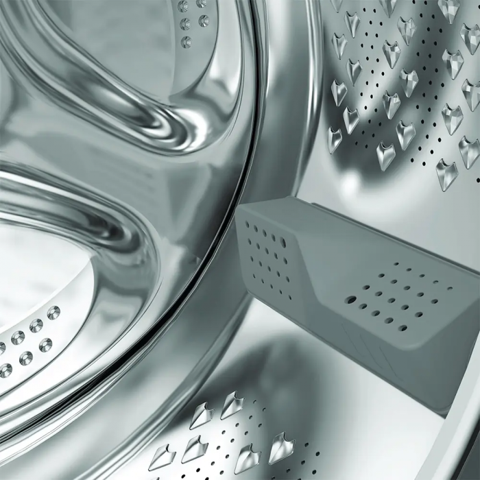 Пральна машина Whirlpool фронтальна, 7кг, 1400, A, 49.6см, дисплей, пара, інвертор, люк чорний, білий