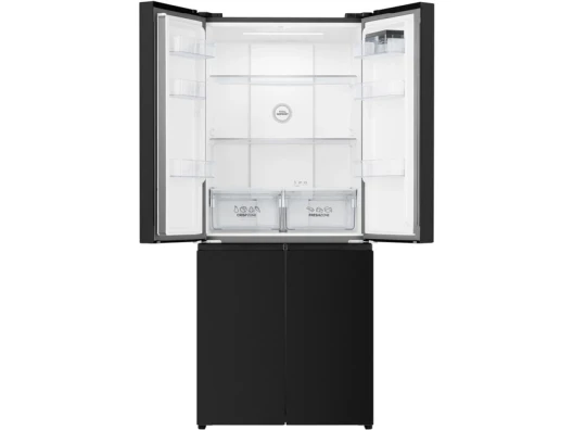 Холодильник SBS Gorenje, 190х65х80см, 4 двері, 286(149)л, А+, NoFrost+, Інвертор , Зона св-ті, Диспл, Чорний