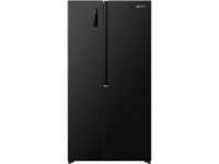 Холодильник SBS Gorenje, 179х62х92см, 2 двері, 345(186)л, А+, NF+, Інв., Зона св-ті, Зовн. Диспл, чорний