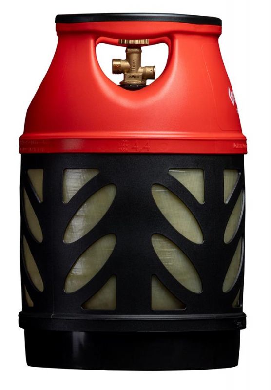 Балон газовий композитний Gutgas Ragasco CRS-18.2, 18.2л, пропан/бутан 7.5кг/8.5кг, 30бар, вентиль Shell (український стандарт), 4.4кг