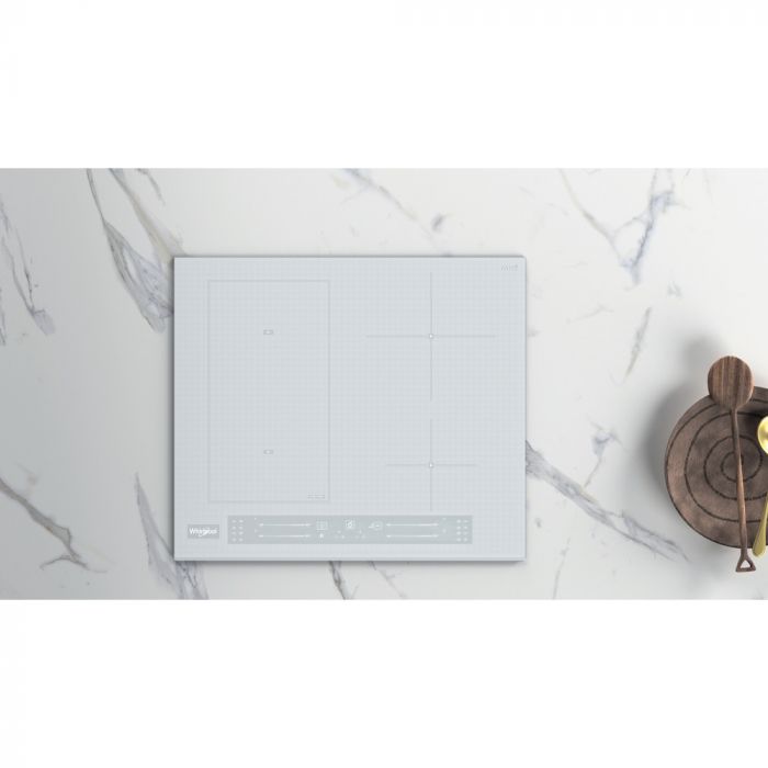 Варильна поверхня Whirlpool індукційна, 60см, розширена зона, білий