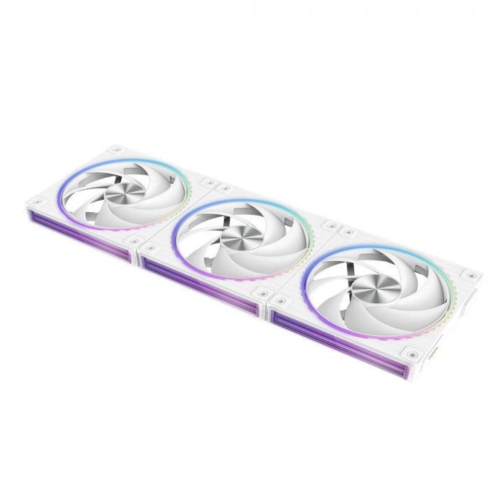 Корпусний вентилятор Zalman ZM-DF120R  ARGB,  120мм, 800-2300rpm, 4pin, PWM, 3pin+5VARGB, 34,5dBa, POGO pin, Magnetic,  Reversed, білий