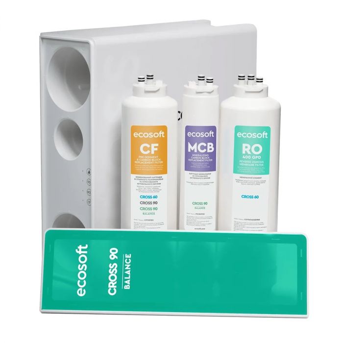 Фільтр зворотного осмосу Ecosoft Cross90 Balance, мембрана 600gpd