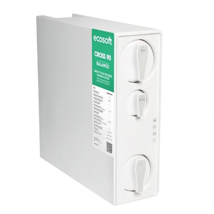 Фільтр зворотного осмосу Ecosoft Cross90 Balance, мембрана 600gpd