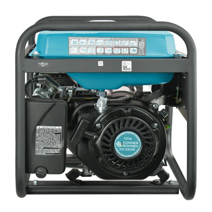 Генератор бензиновий Konner&Sohnen KS KS7000E1/3, 230/400В, 5/5.5кВт, 3Фази, електростартер, 81кг