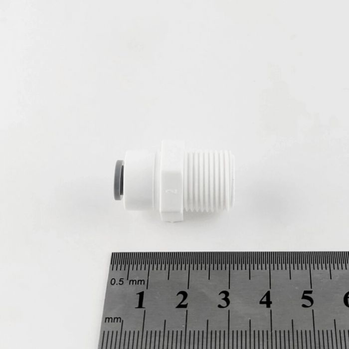 Фітинг Itiger прямий трубка 1/4"-різьба зовнішня 3/8"