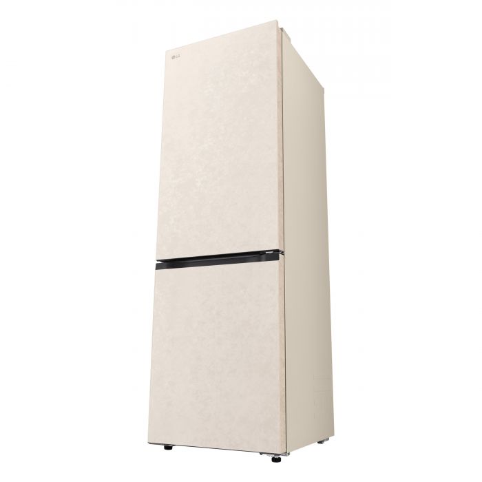 Холодильник LG з нижн. мороз., 186x60х68, холод.відд.-220л, мороз.відд.-113л, 2дв., E, NF, інв., диспл внутр., зона св-ті, бежевий