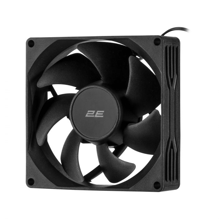 Корпусний вентилятор 2E F90B-S 90мм, 1700 rpm, 4pin MOLEX,  25dBa, чорний