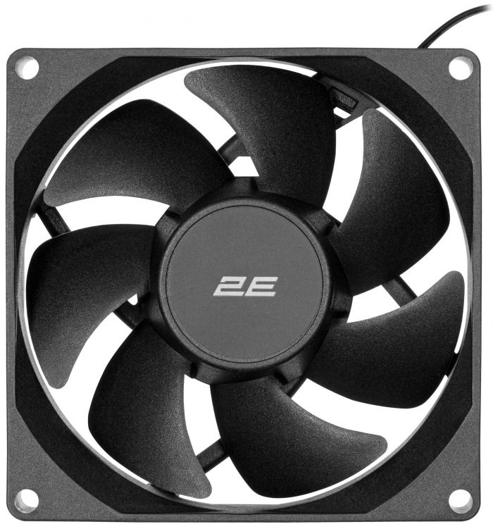 Корпусний вентилятор 2E F90B-S 90мм, 1700 rpm, 4pin MOLEX,  25dBa, чорний