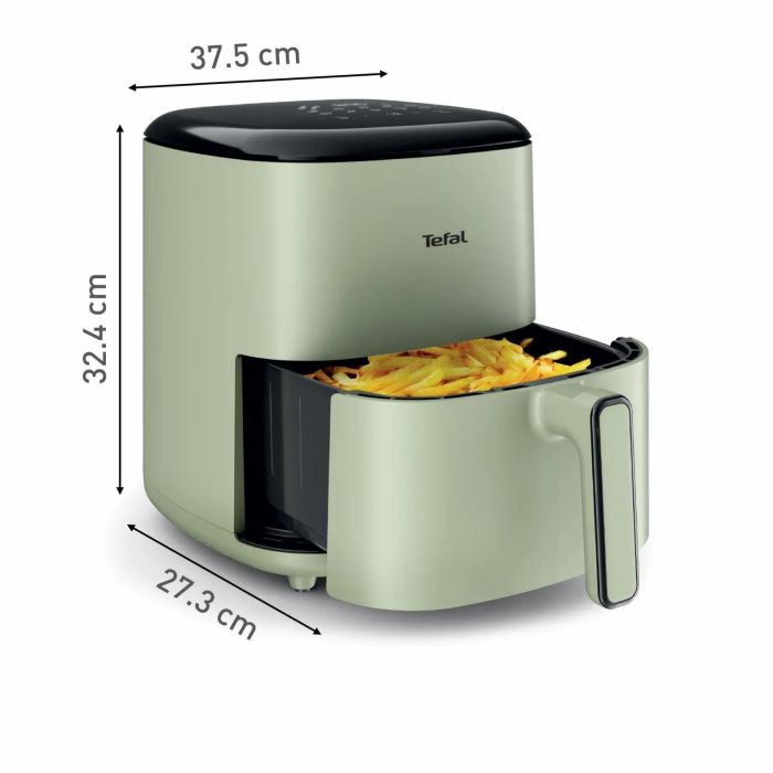 Мультипіч Tefal Easy Fry Max, 1500Вт, чаша-5л, сенсорне керув., 10 програм, пластик, світло-зелений