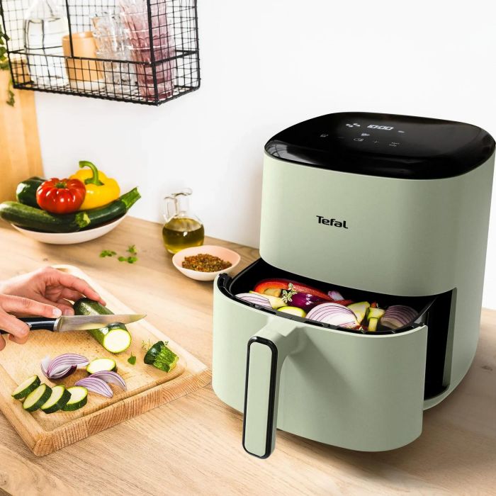 Мультипіч Tefal Easy Fry Max, 1500Вт, чаша-5л, сенсорне керув., 10 програм, пластик, світло-зелений