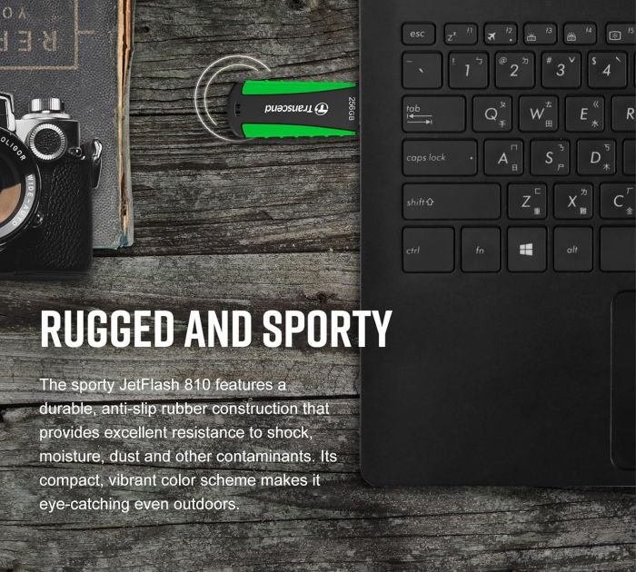 Накопичувач Transcend  64GB USB 3.1 Type-A JetFlash 810 Rugged