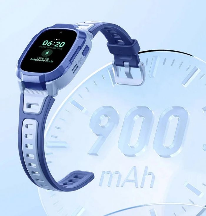 Дитячий годинник-телефон Mibro P6, 1.4", 240x280, GPS, 2MP, 900мА·год, 2АТM, синій