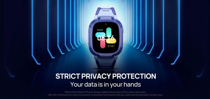 Дитячий годинник-телефон Mibro P6, 1.4", 240x280, GPS, 2MP, 900мА·год, 2АТM, синій